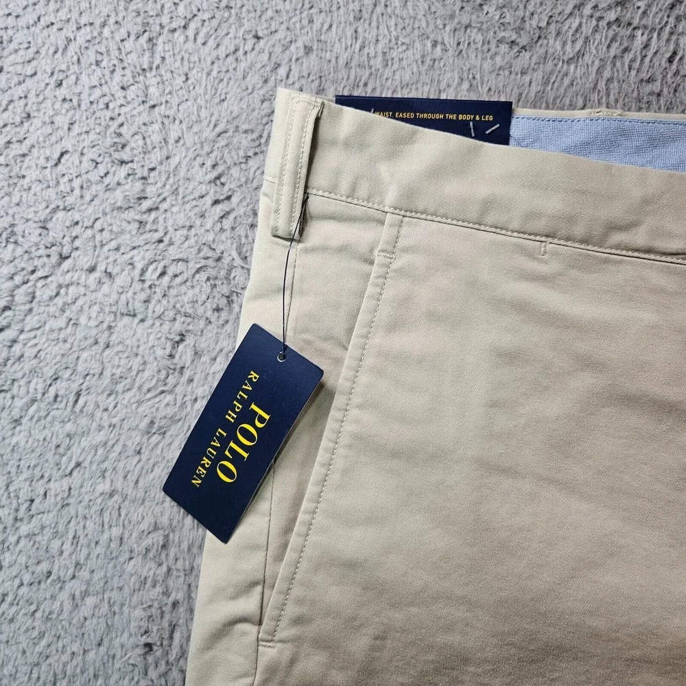 NWT Polo Ralph Lauren Chino Shorts Mens 50B Flat Front Classic Fit 10